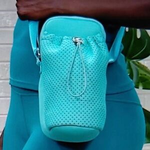 Denise Austin - Teal Crossbody Neoprene Bag